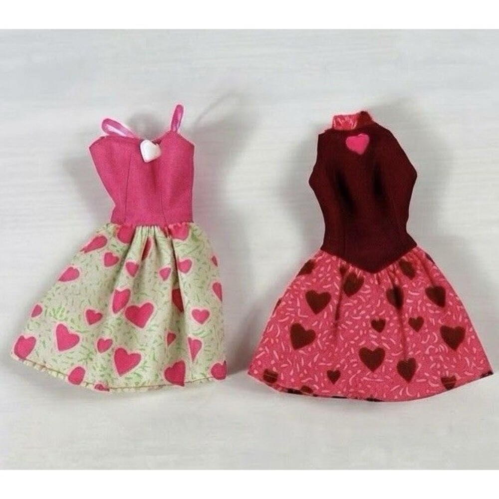 1994 Mattel Barbie Doll Sweet N Pretty Fashions Dresses 68313, 68252.